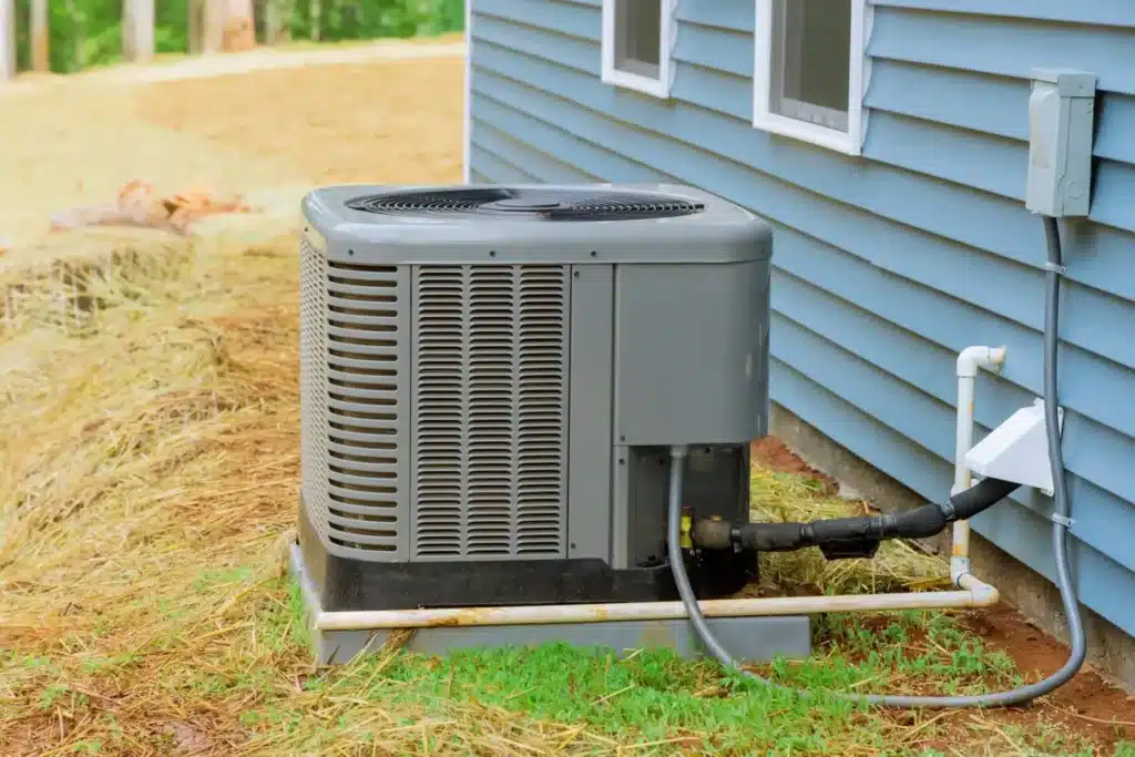 HVAC Maintenance Guide - The outside of an HVAC unit.