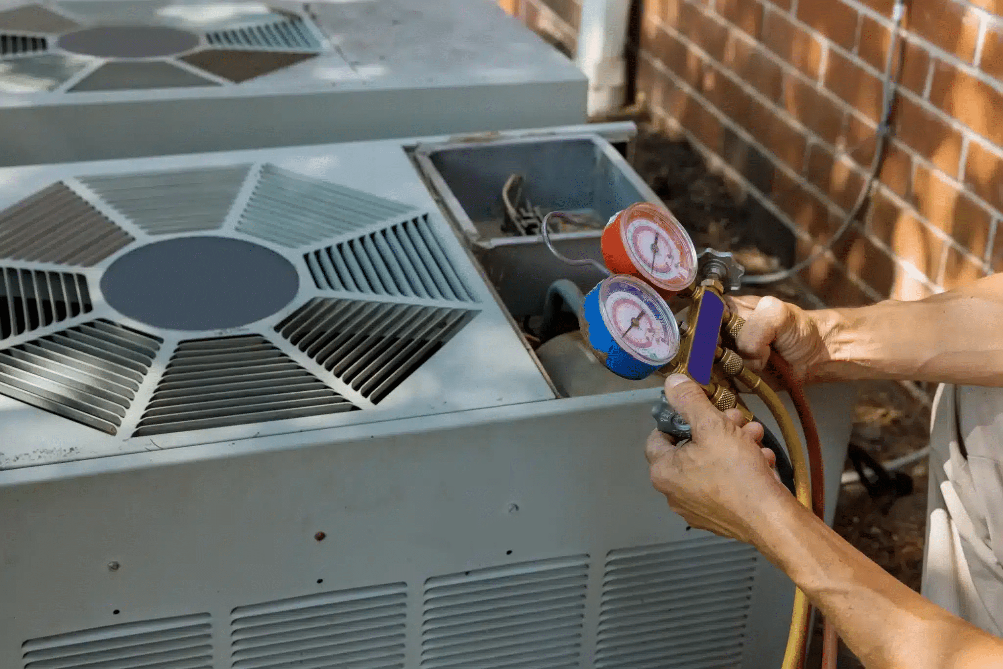 flushing a home air conditioning system